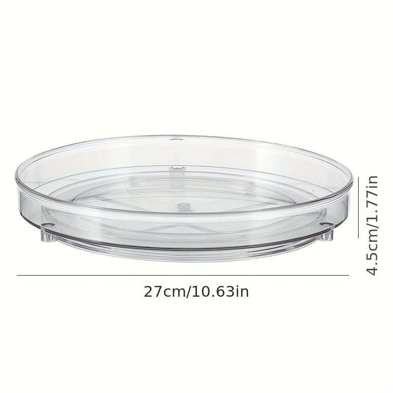 1pc 1 2 3 Layer 25 4 Cm Clear Non Skid Lazy Susan Organizers Turntable Rack