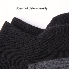 6 Pairs Men's Thin Low Cut Socks for Running Training
