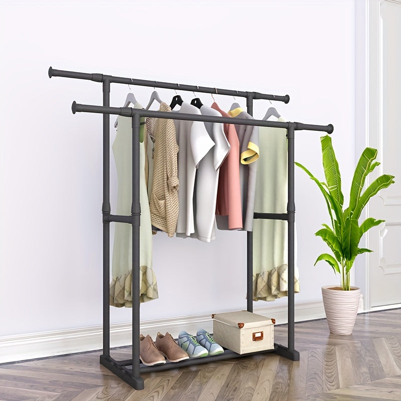 Telescopic Clothes Drying Rack Household Assembly Clothes Hanger Clothes Rack