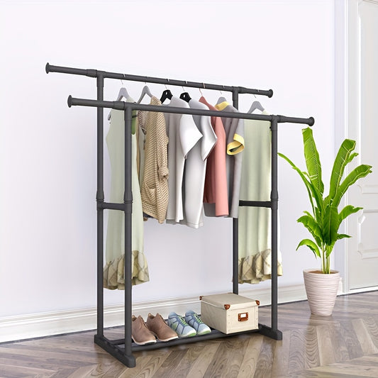Telescopic Clothes Drying Rack Household Assembly Clothes Hanger Clothes Rack