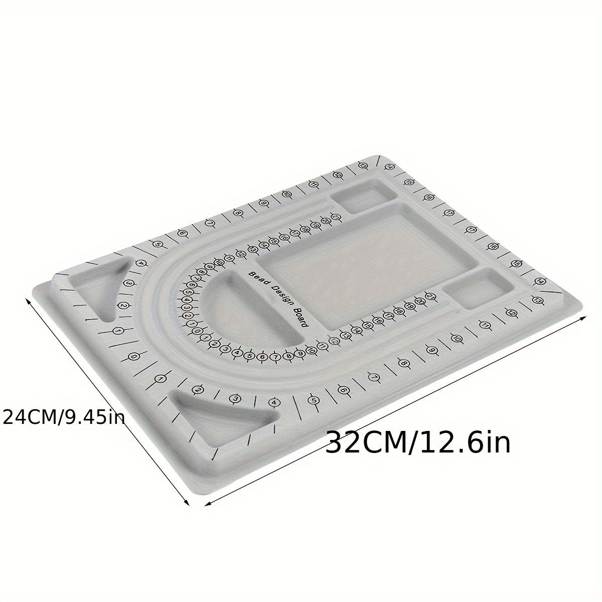 3pcs DIY Beading Tray Bead Board Bracelet Flocked Bead Board