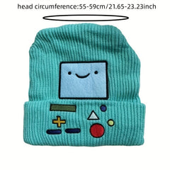 Game Console Embroidery Beanie Unisex Cartoon Warm Knit Hat Hip Hop Skull Cap