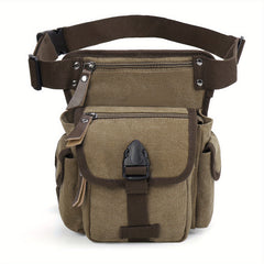 Canvas Tactical Drop Leg Bag Outdoor Waist Pack For Women Pocket