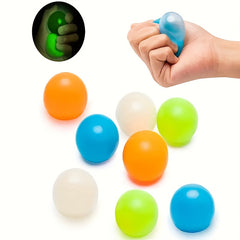 5pcs Glow Stick Wall Balls Stress Relief Toys