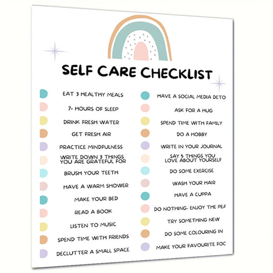 Self Care Check In Poster Self Love Print