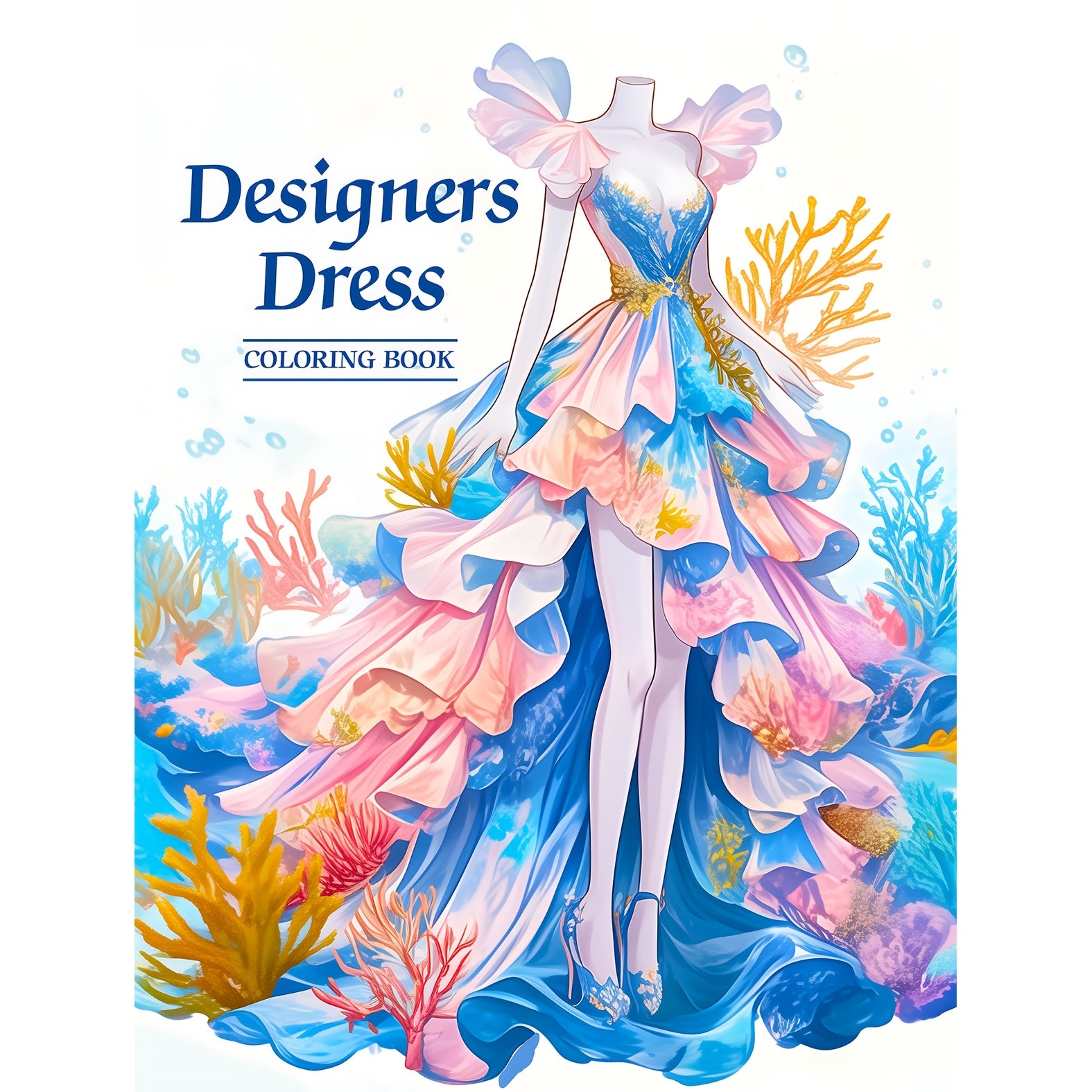 22 Page Adult Coloring Book - Stress Relief Gift for Holidays