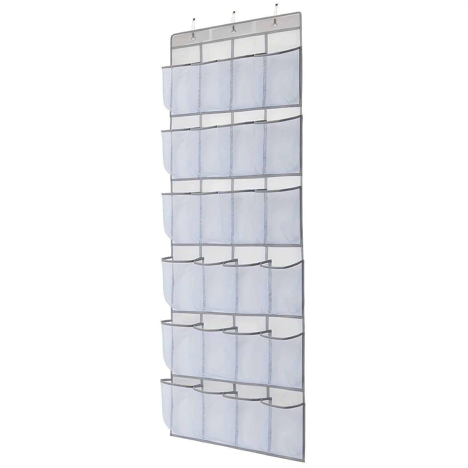 Breathable Storage Bag Rack 24 Large Mesh Pockets Hanging Shoe Organizer