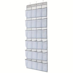Breathable Storage Bag Rack 24 Large Mesh Pockets Hanging Shoe Organizer