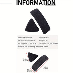 4pcs Archery Arrow Rest Pad Adhesive Patch Recurve Bow Arrows Sticker