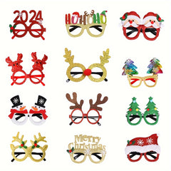 12pcs Christmas Glasses Party Supplies