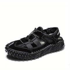 Men's Adjustable Lace Sandals Non Slip Trekking Beach Shoes