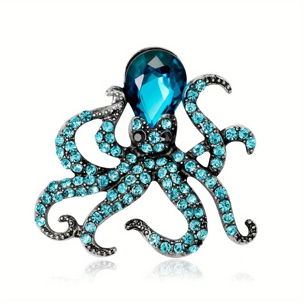 Men's Octopus Brooch Ocean Series Versatile Clothing Accessory