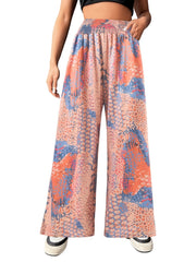  Tie Dye Wide Leg Pants w/ Pockets