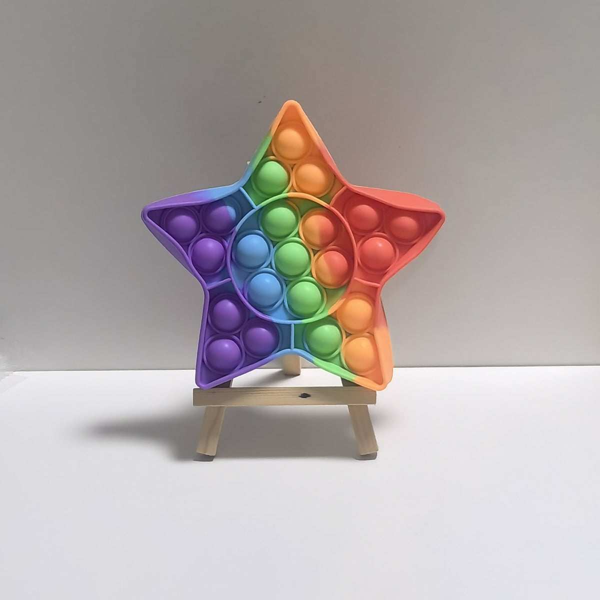 Colorful Silicone Star Bubble Popper Toy Educational Relax Game Fun
