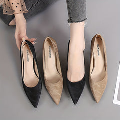 Women's Satin Pointed Toe Slip-On Stiletto Heels Pumps