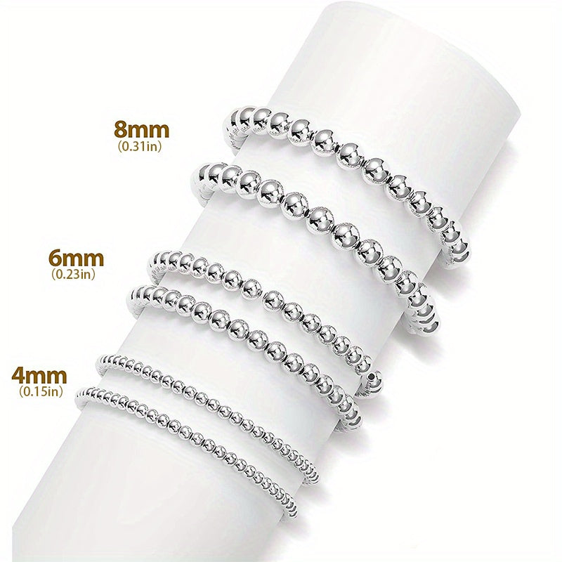 100pcs Classic Silver Beads Pendants for DIY Jewelry Making