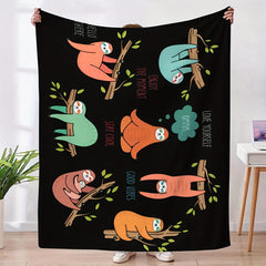 Sloth Printed Blanket Soft And Comfortable Throw Blanket