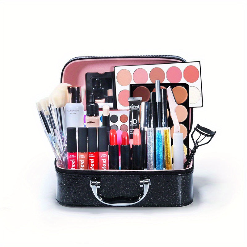 Professional Cosmetic Set with Makeup Tool and Case
