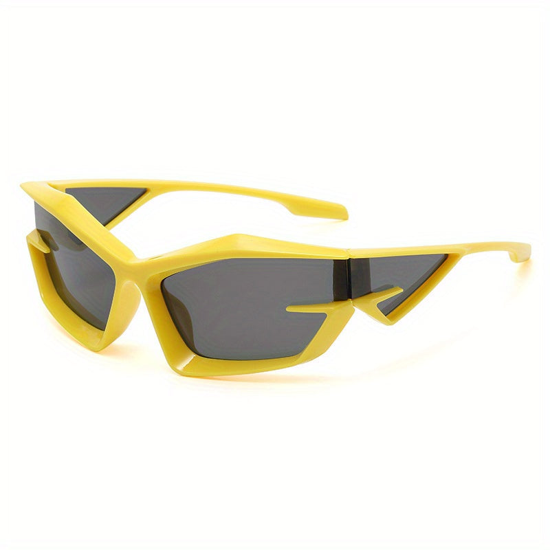 Y2K Wrap Around Sunglasses For Women Men Irregular