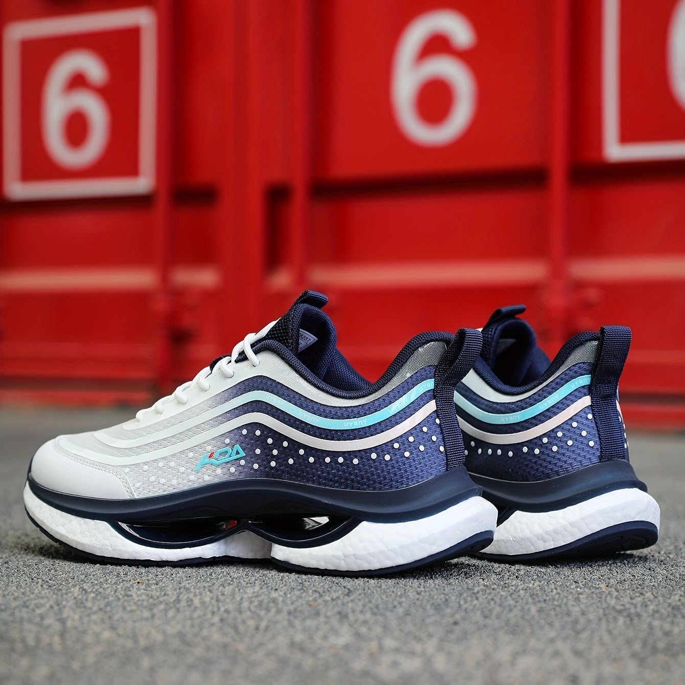 Men's Striped Running Shoes Breathable ETPU Sole