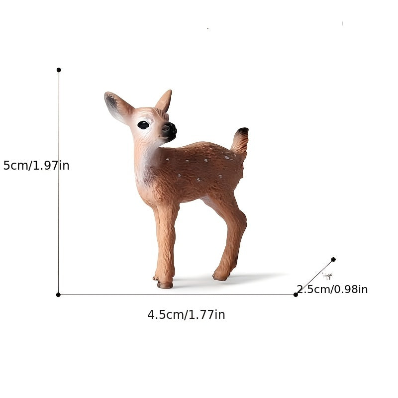 Christmas Reindeer Ornament Set PVC Educational Toy