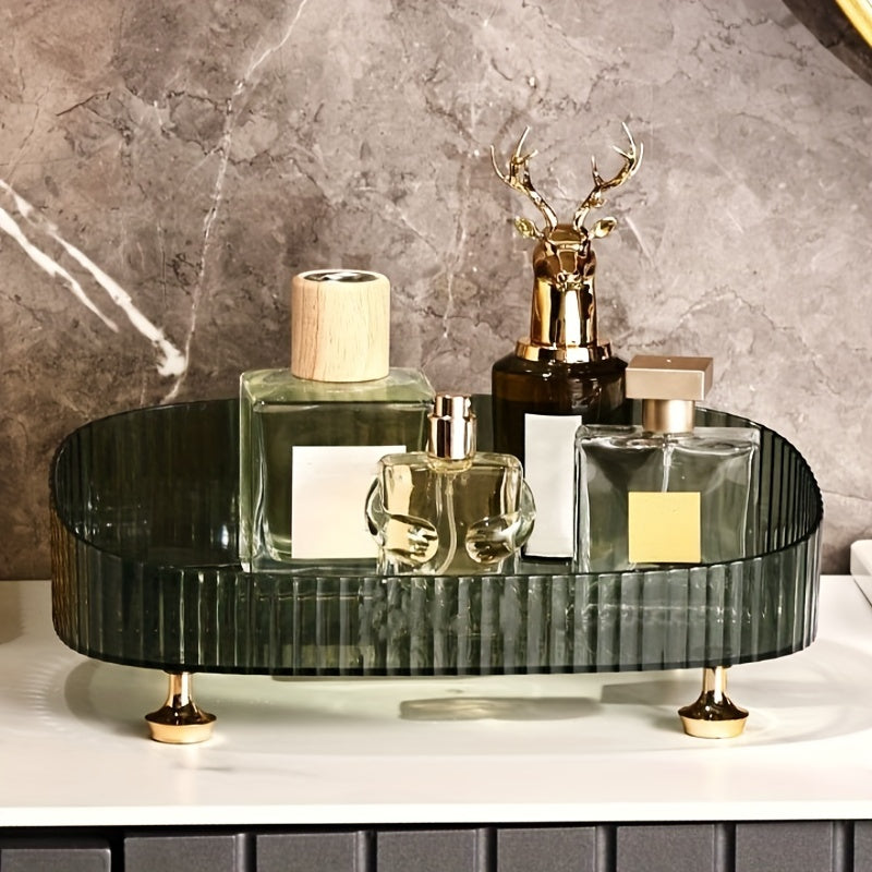 Makeup Storage Box Skincare Tray Organizer for Dresser Bathroom Bedroom