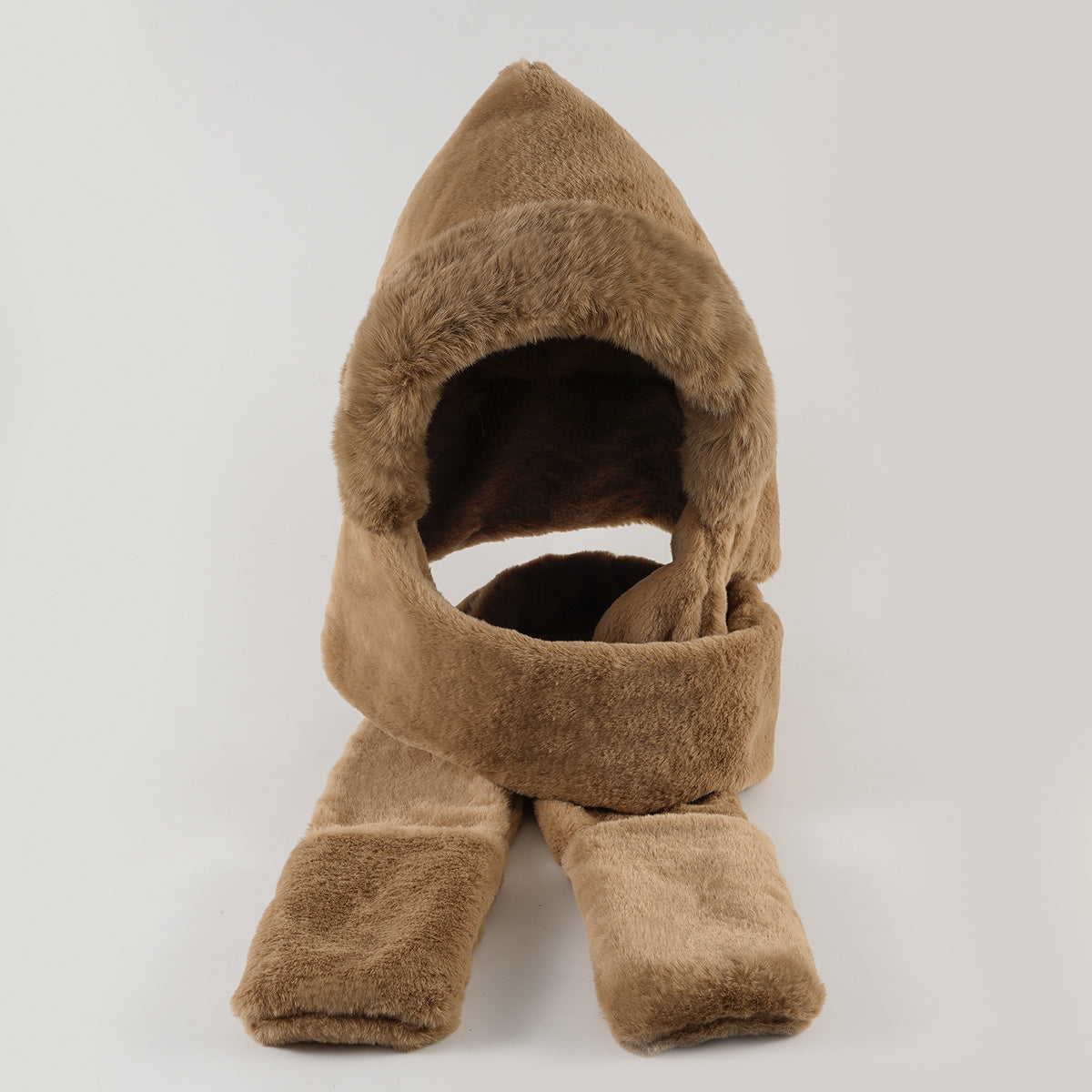 Winter Hats Scarves Gloves Warm Plush Three-piece Suit Valentine
