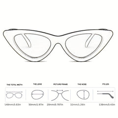 Cat Eye Sunglasses For Women Men Casual Glasses UV400