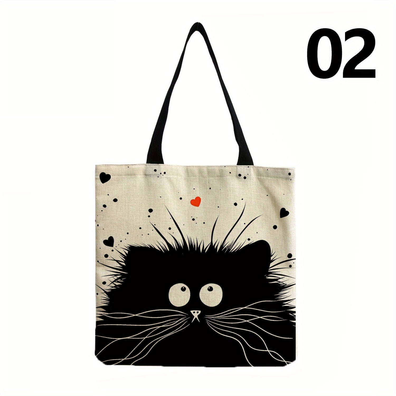 Cat Pattern Tote Bag - Travel and Work Essential