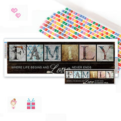 FAMILY Full Diamonds Painting Home Decoration Diamond Picture