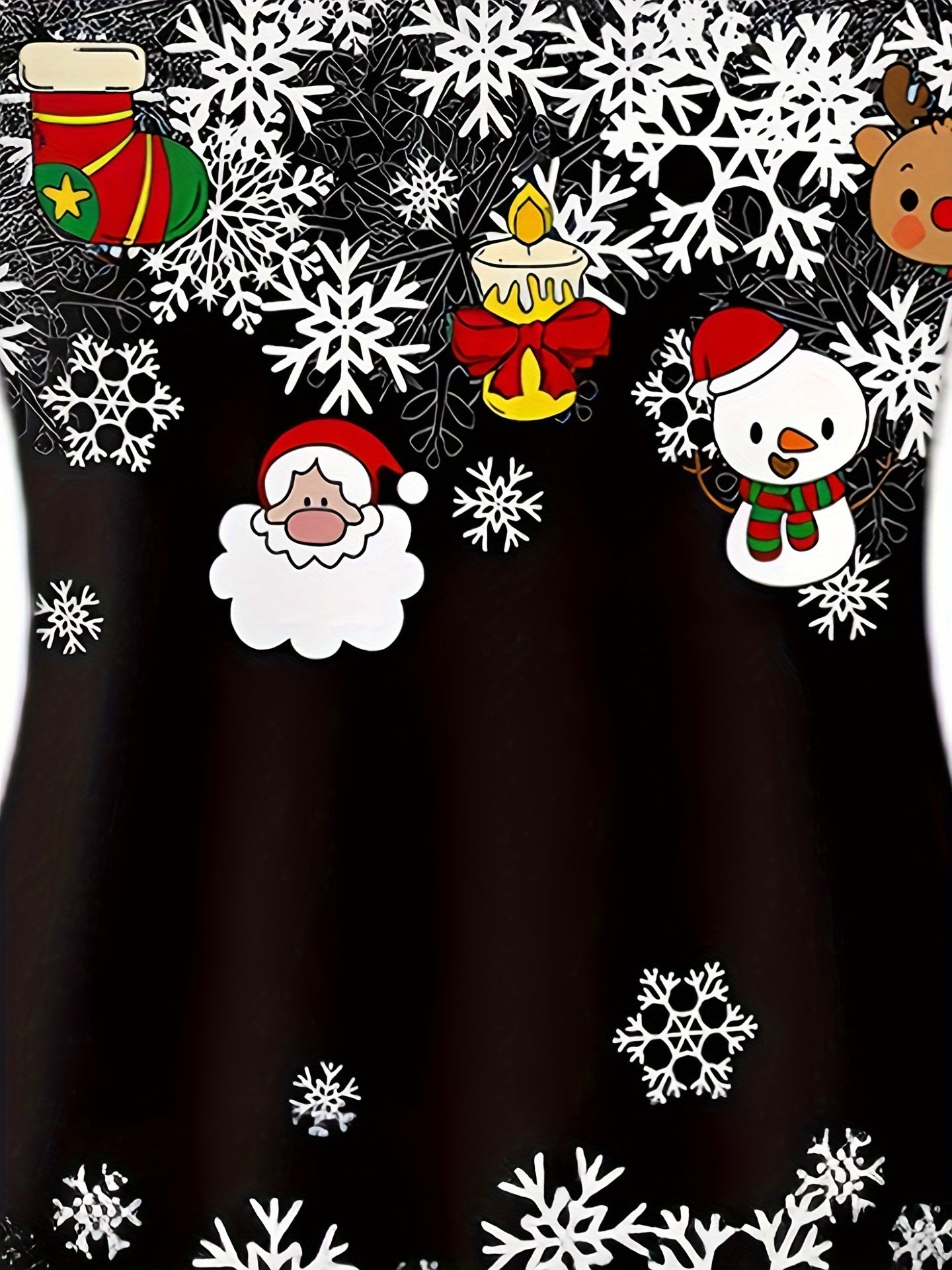  Christmas Snowflake Top & Leggings 2-Piece Set