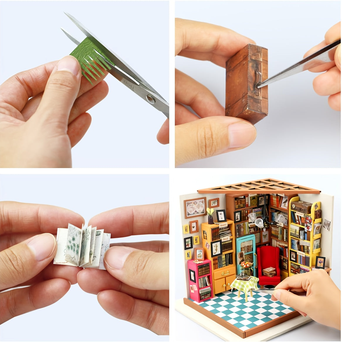 DIY House Kit for Adults Mixed Paper Craft Model Building Set Hobby Gift