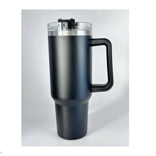 Vacuum Insulated Travel Mug 40oz Stainless Steel Coffee Cup with Straw