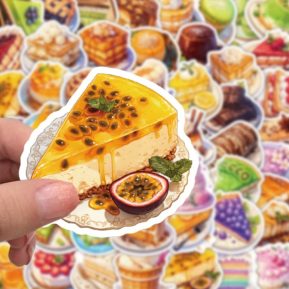 54pcs Cake Stickers for Water Bottles Suitcases Bikes Cars