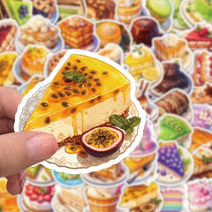 54pcs Cake Stickers for Water Bottles Suitcases Bikes Cars
