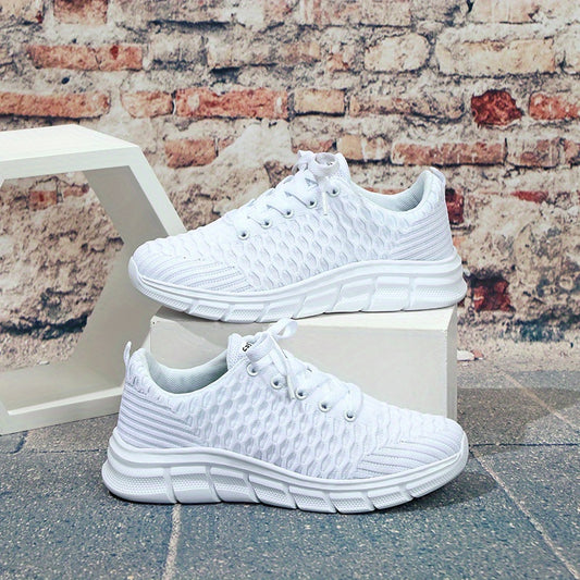 Women's Breathable Lace Up Sneakers Lightweight Outdoor Shoes