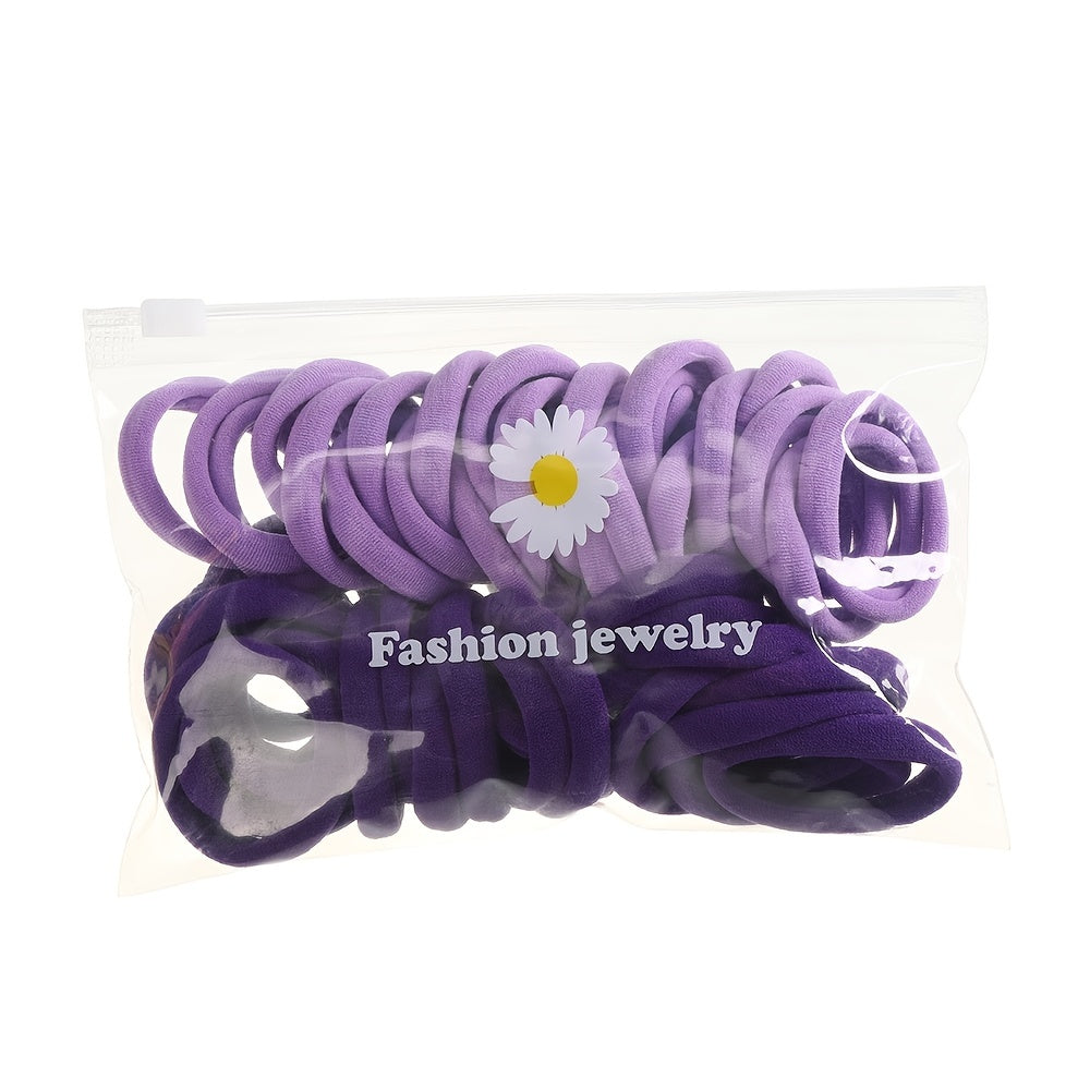 Large Stretch Hair Ties No Slip Ponytail Holders For Thick Curly Hair