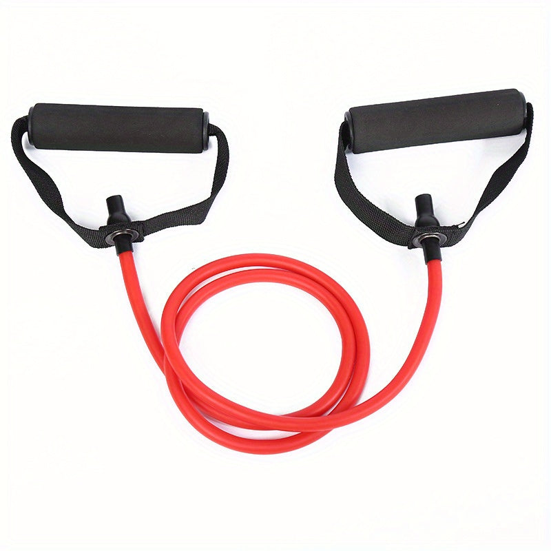 Yoga Resistance Band Non Slip Foam Handle Gym Sports Fitness Workouts