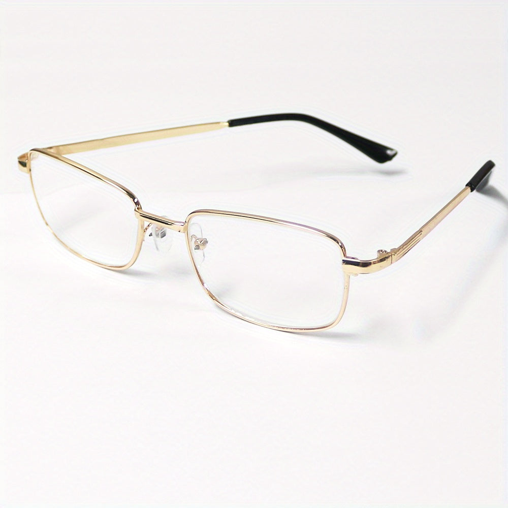 Square Full Frame Reading Glasses Anti Scratch Eyewear