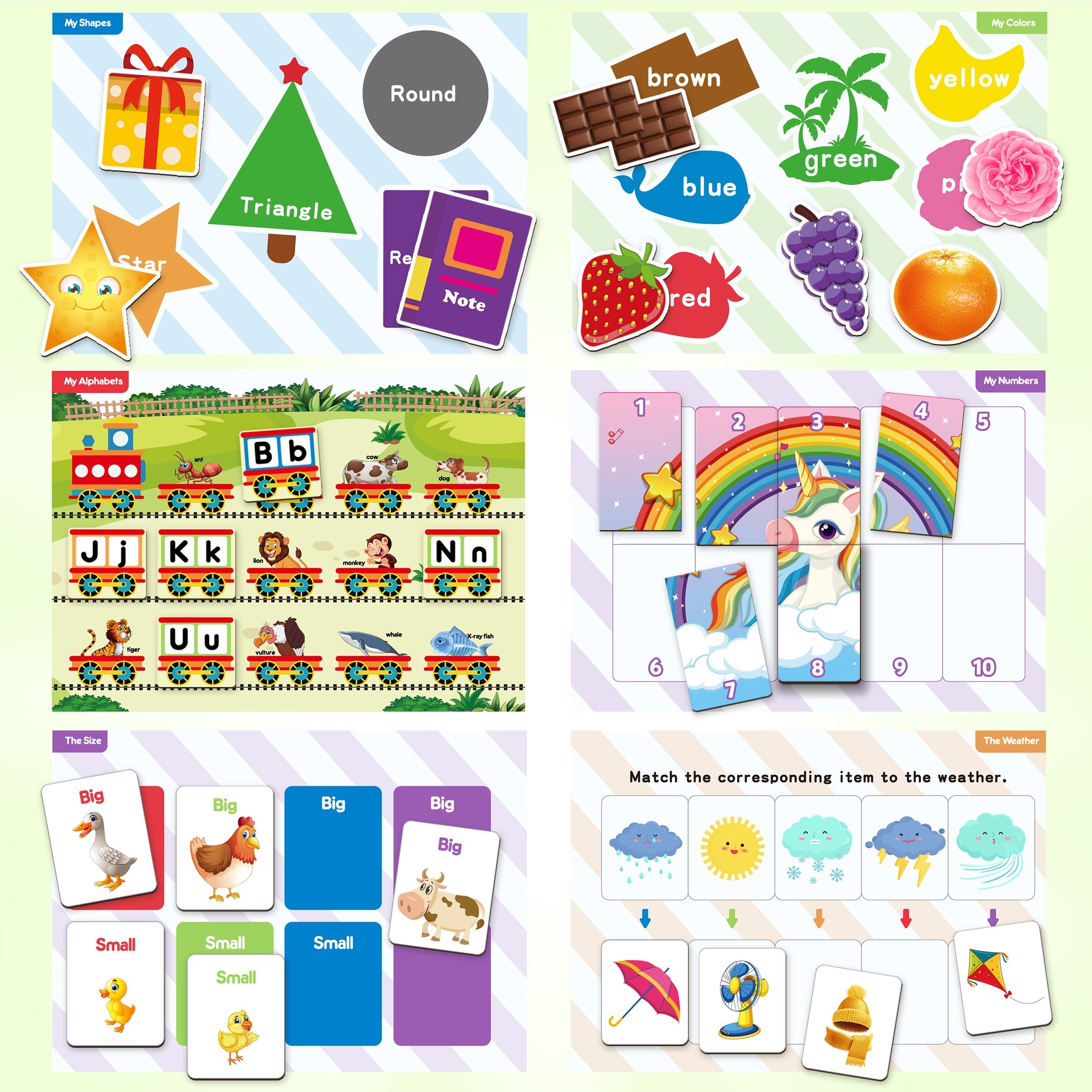 Coogam Magnetic Busy Book Sensory Toy Learning Binder Quiet Book for Kids
