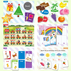 Coogam Magnetic Busy Book Sensory Toy Learning Binder Quiet Book for Kids