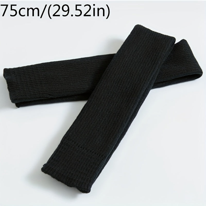Toeless Thigh High Yoga Socks Thermal Rib Knit Over The Knee Leg Support