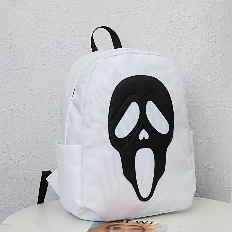 Ghost Skull Backpack Funny Halloween Party Daypack Travel Schoolbag