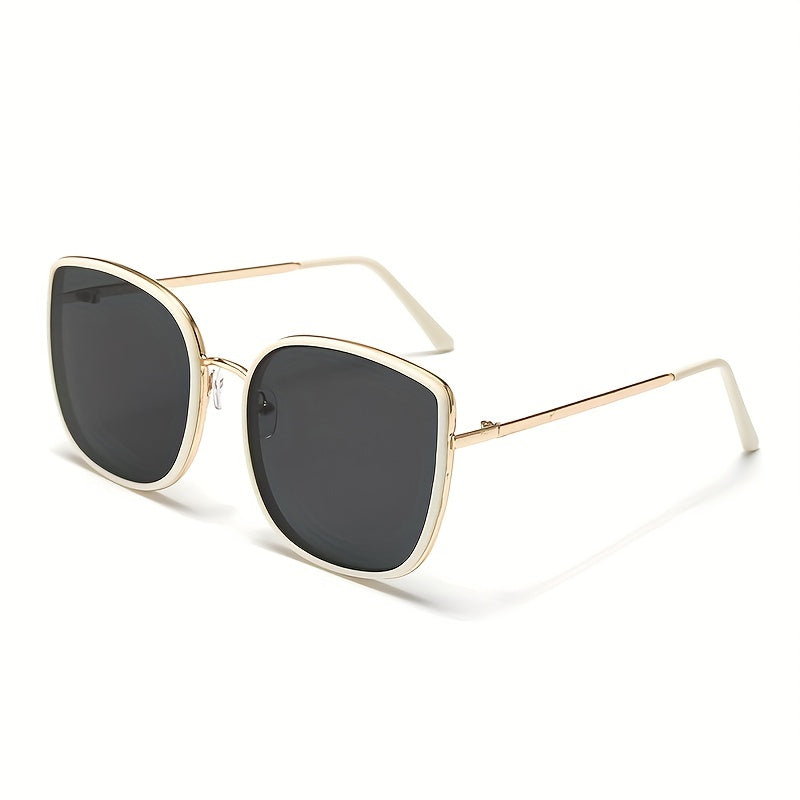 Square Polarized Sunglasses Metal Glasses UV400