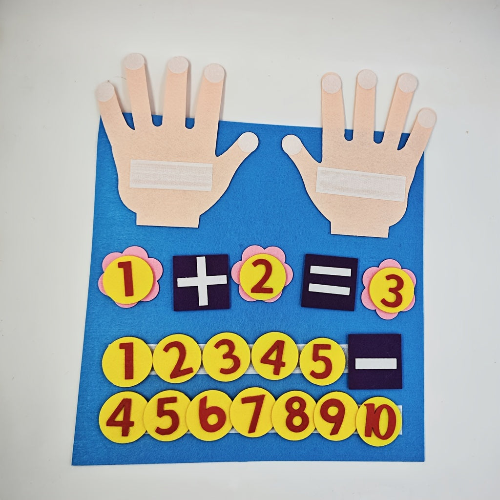 Kid Felt Finger Numbers Math Toy Counting Early Educational Board