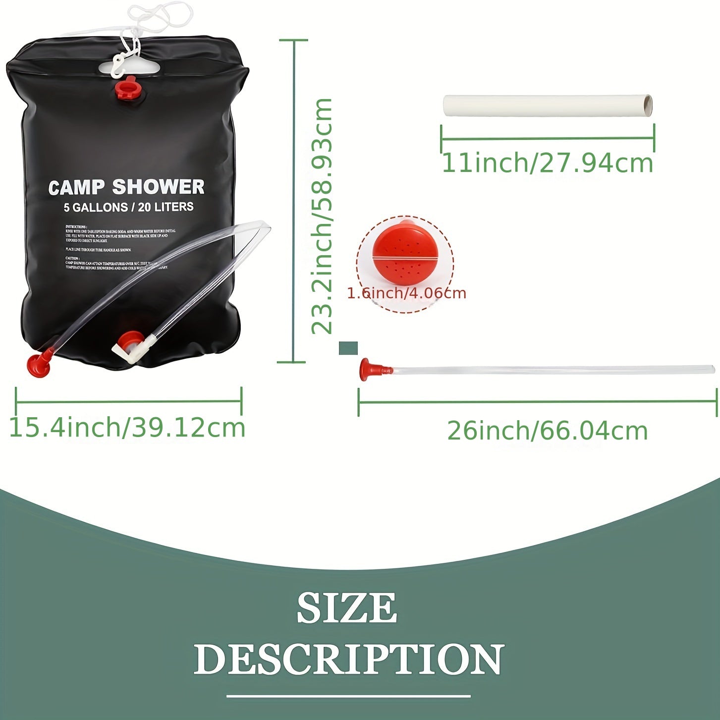 Portable Outdoor Bath Bag for Camping & Picnics
