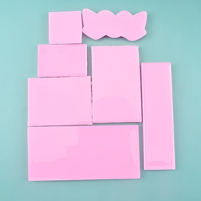 7pcs European Style Embossed Silicone Mold Sets