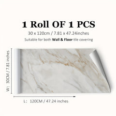 Marble Pattern Floor Stickers Waterproof Non-slip Tile Stickers
