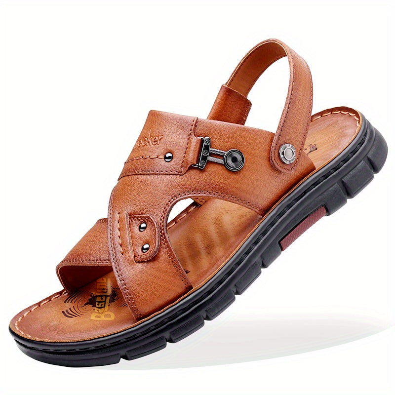 Men's Slip On Slide Strap Sandals - Summer Outdoor Walking Shoes