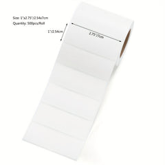 500pcs Blank Name Tag Label Stickers for Office School Home